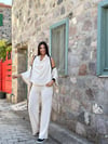 BALİ KREM TRİKO PANTOLON