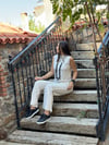 BALİ YARIM BALIKÇI KREM BLUZ