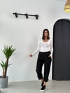 BALİN SİYAH TASARIM PANTOLON