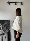 BARGİNA BEYAZ KAPÜŞONLU SWEATSHIRT