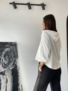 BARGİNA BEYAZ KAPÜŞONLU SWEATSHIRT