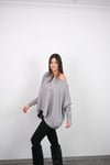 BARRİ GRİ TASARIM BLUZ