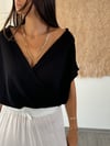 BELLY SİYAH NATURAL BLUZ