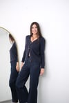 BERLY DÜĞMELİ LACİVERT HIRKA