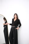 BERLY DÜĞMELİ SİYAH HIRKA