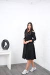 BEROSE SİYAH TASARIM ELBİSE
