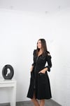 BEROSE SİYAH TASARIM ELBİSE
