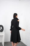 BEROSE SİYAH TASARIM ELBİSE