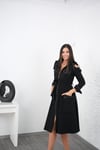 BEROSE SİYAH TASARIM ELBİSE