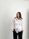 BETA TASARIM BEYAZ FİLE CEKET
