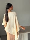BEZY ASİMETRİK NATURAL BEJ BLUZ