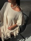 BEZY ASİMETRİK NATURAL BEJ BLUZ