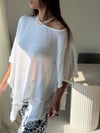BEZY ASİMETRİK NATURAL BEYAZ BLUZ