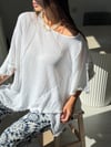 BEZY ASİMETRİK NATURAL BEYAZ BLUZ