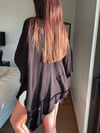 BEZY ASİMETRİK NATURAL SİYAH BLUZ