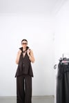 BLANK PAÇA ÇITÇITLI KAHVE PANTOLON