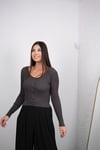 BOLİ DÜĞMELİ ANTRASİT TRİKO