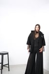 BRAVA SİYAH BROŞ DETAYLI CEKET