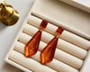 BRONZ AMBER KRİSTAL KÜPE