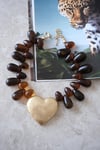 BRUNE GOLD KALPLİ KOLYE