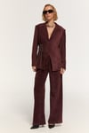 BURN AMBER KADİFE BORDO CEKET