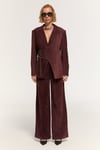 BURN AMBER KADİFE BORDO CEKET