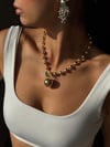 CAPRİ GOLD TOP KOLYE
