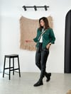 CAROD YEŞİL GABARDİN CEKET