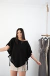 CELLY SİYAH PANÇO BLUZ