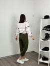 CHARA HAKİ YIRTMAÇLI PANTOLON