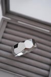 ÇİA GEOMETRİK GÜMÜŞ KELEPÇE