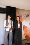 CRYSTAL ÇİZGİLİ SİYAH BLAZER
