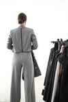 CYRSTAL ÇİZGİLİ GRİ BLAZER