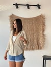 DARİAN YAN YIRTMAÇLI CAMEL GÖMLEK
