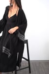 DENGE SİYAH TASARIM KAFTAN