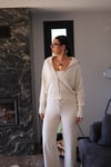 DİSCO FLORA EKRU TRİKO TAKIM