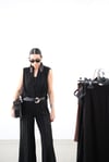 DREAMY SİYAH PİLE DETAYLI PANTOLON