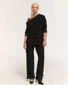 DRİFT MESHFİLE DETAYLI SİYAH BLUZ