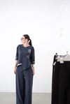 ELARA LACİVERT RAHAT PANTOLON