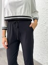 ELEMA SİYAH PAÇA PLİSELİ PANTOLON