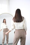 FALTE JOGGER VİZON PANTOLON