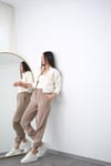 FALTE JOGGER VİZON PANTOLON
