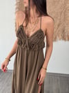 FİONA KAHVE TASARIM ELBİSE
