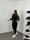 FLORA FERMUAR DETAYLI SİYAH PANTOLON