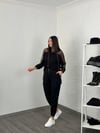 FLORA FERMUAR DETAYLI SİYAH PANTOLON