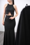 FLU LOOK SİYAH TASARIM ELBİSE