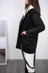 FRİG KIRÇILLI TASARIM SİYAH CEKET