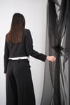 GİRİT SİYAH TENCEL BLAZER