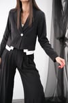 GİRİT SİYAH TENCEL BLAZER