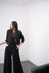 GİRİT SİYAH TENCEL BLAZER